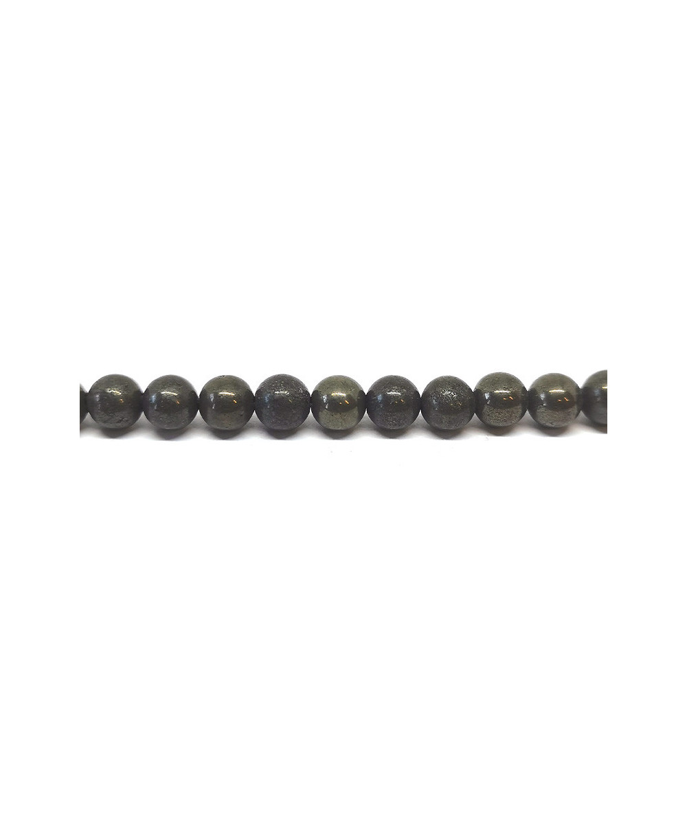Pyrite De Fer - Fil De Perles