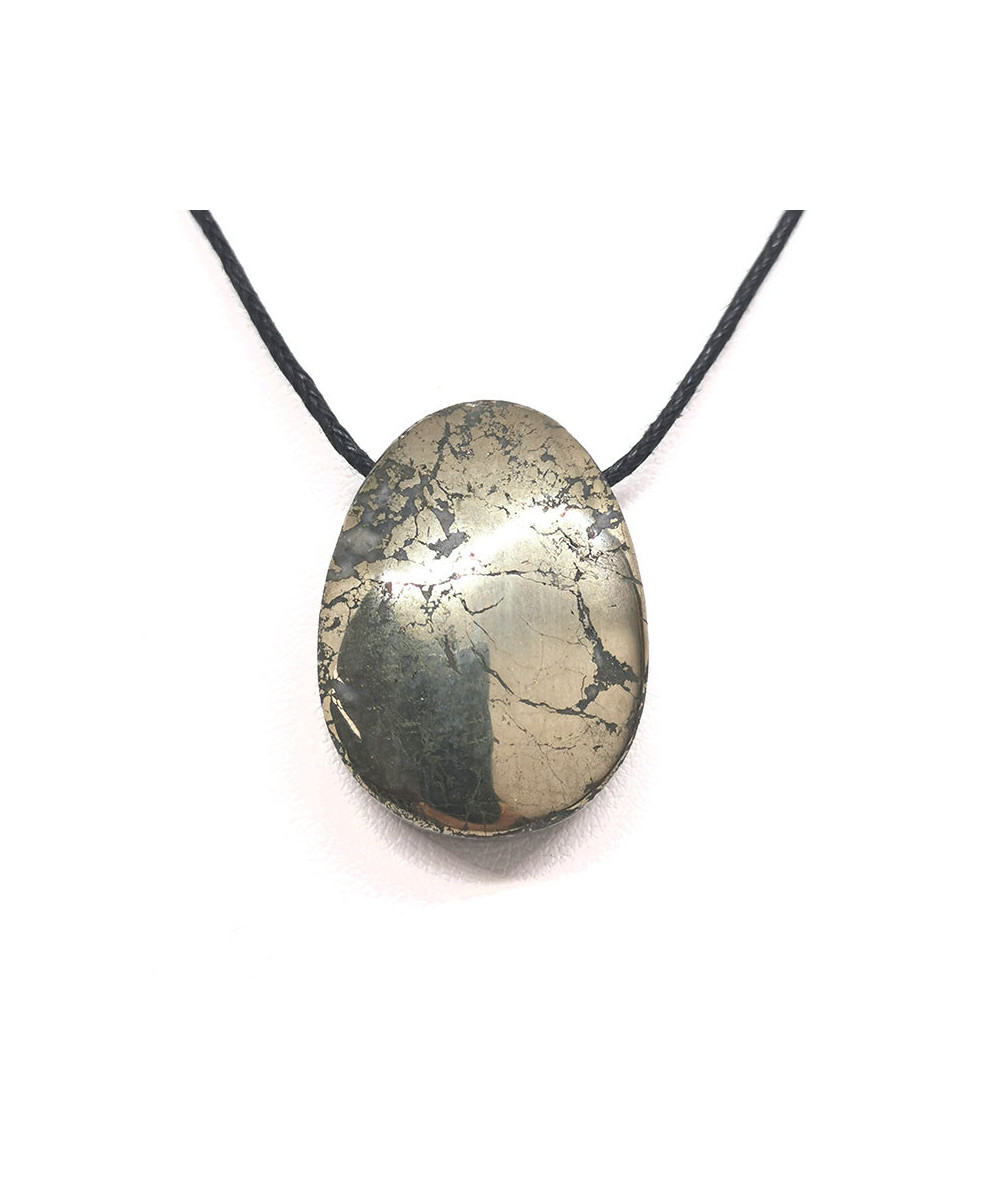 Pyrite De Fer - Pendentif Pierre Percée