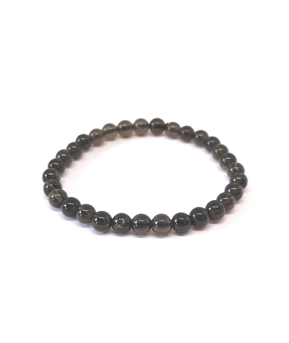Quartz Fumé - Bracelet Boules