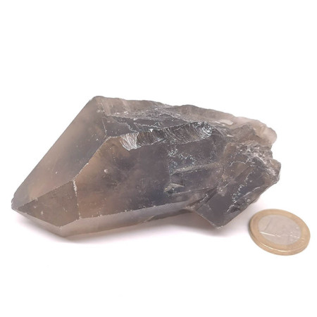 Quartz Fumé - Pointe Brute - Mono-Terminée - Grand Modèle