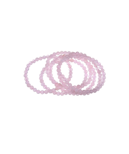 Quartz Rose - Bracelet Boules Enfant