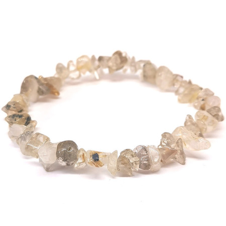 Quartz Rutile - Bracelet Baroque (Chips)