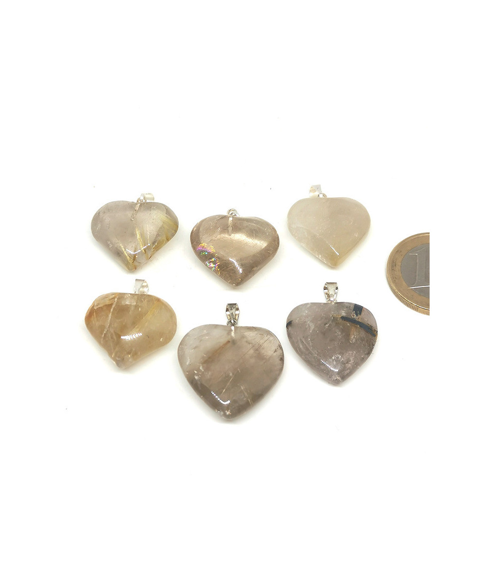 Quartz Rutile - Pendentif Coeur
