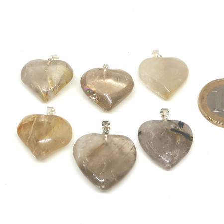 Quartz Rutile - Pendentif Coeur