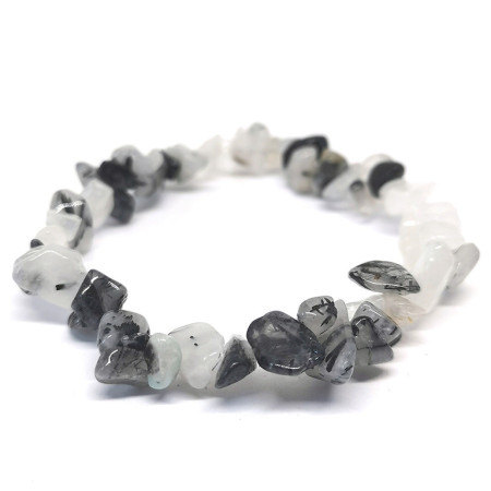 Quartz Tourmaline Noire - Bracelet Baroque (Chips)