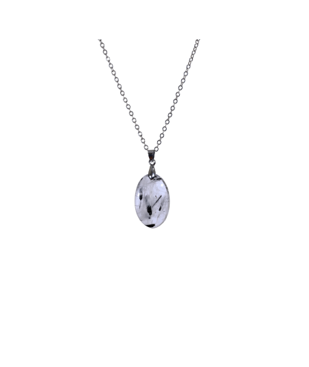 Quartz Tourmaline Noire - Pendentif Bélière