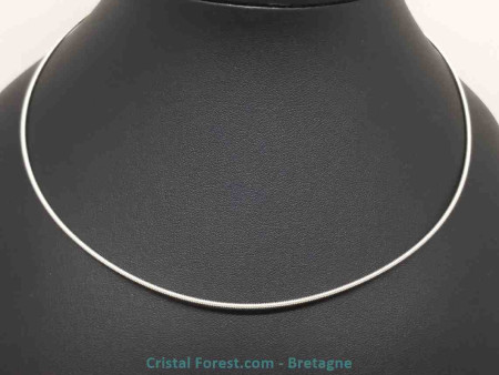 Ras le Cou - Métal Souple - Couleur Argent