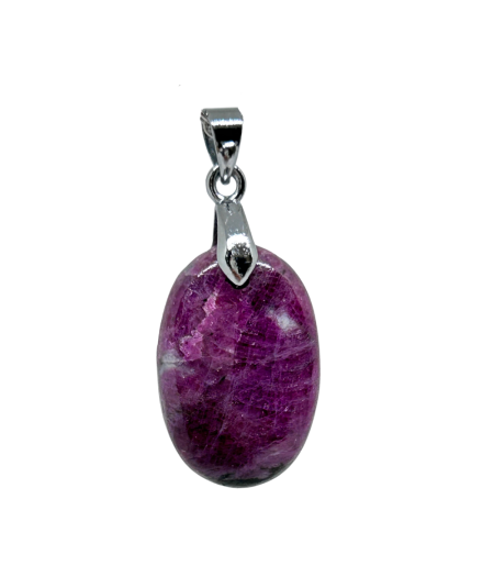 Rubis (Corindon) - Pendentif bélière