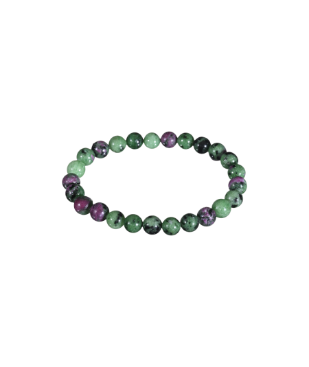 Rubis Zoïsite (Anyolite) - Bracelet Boules