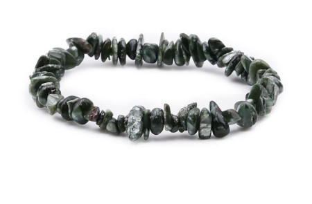 Séraphinite (Clinochlore) - Bracelet Baroque (Chips)