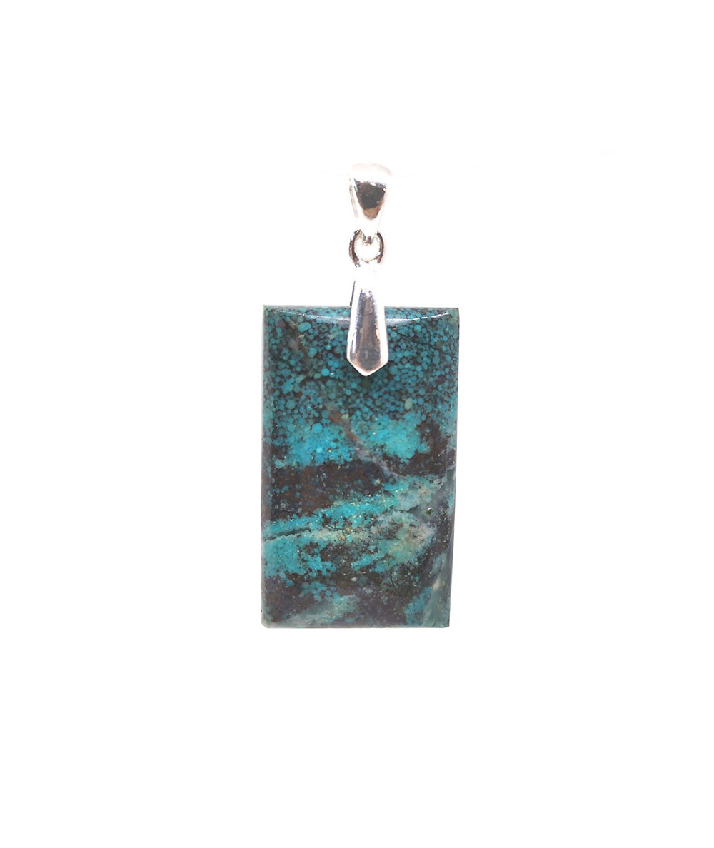 Shattuckite - Pendentif Bélière Argent
