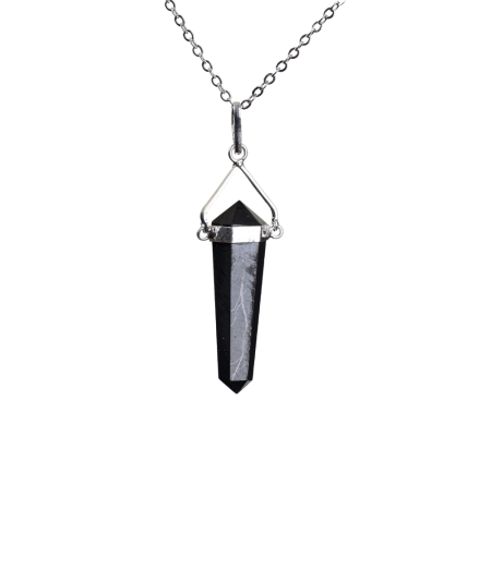 Shungite - Pendentif Bi-Terminé