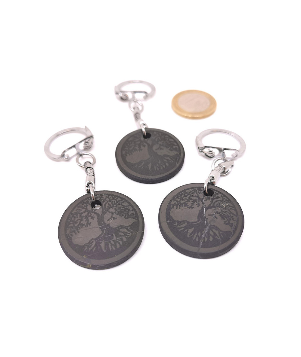Shungite - Porte-Clés - Arbre De Vie