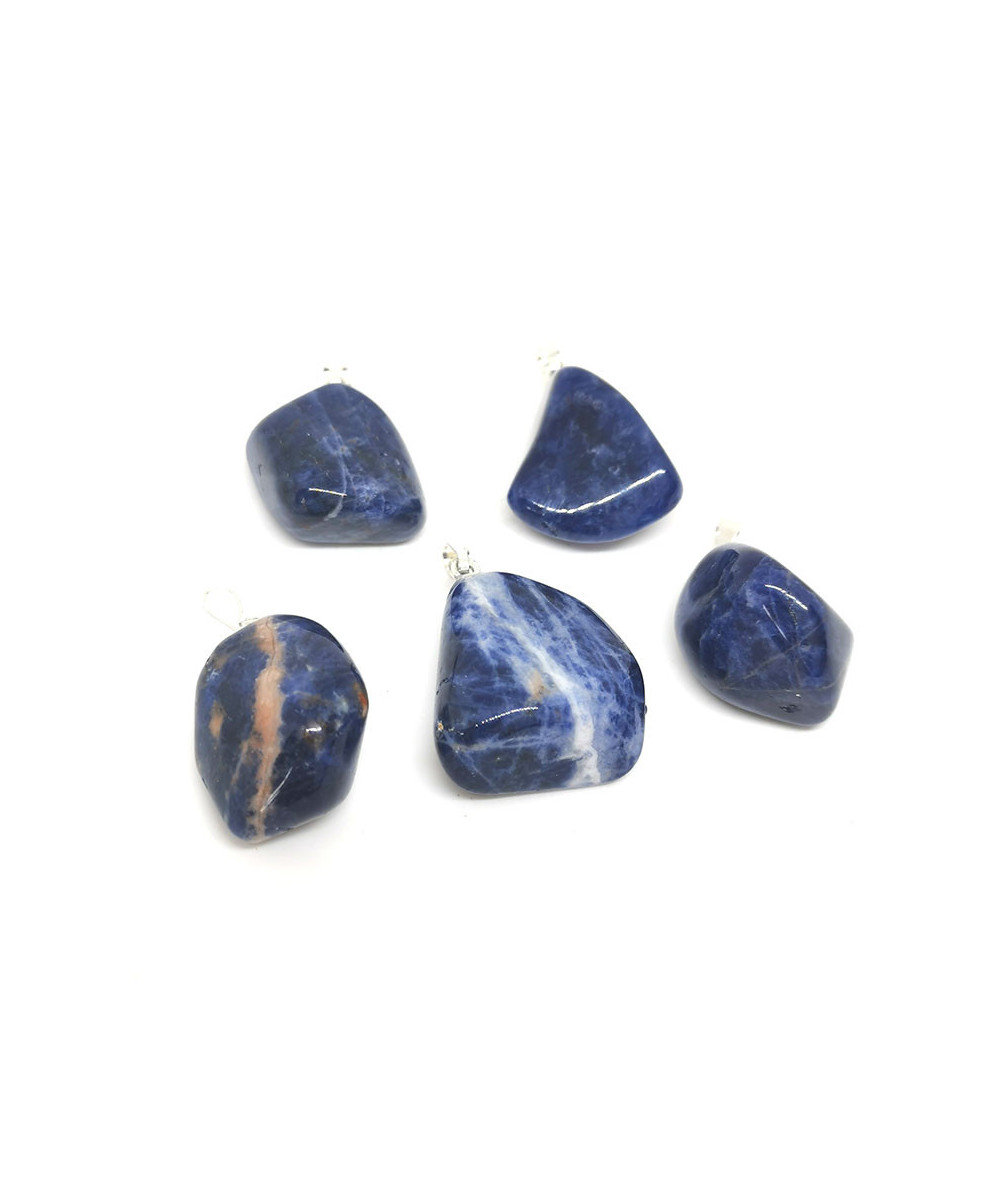 Sodalite - Pendentif Pierre Roulée