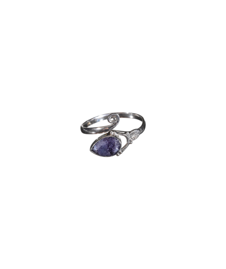 Tanzanite - Bague Sertie Argent