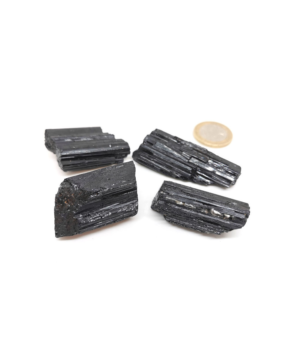 Tourmaline Noire Fibreuse - Pierre Brute