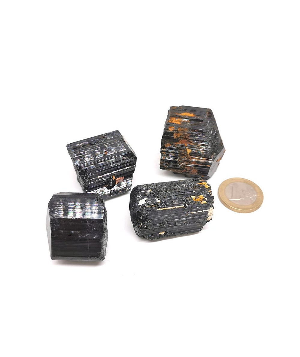 Tourmaline Noire Fibreuse - Pierre Brute - Mono-Terminée