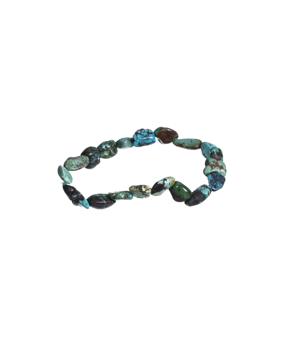 Turquoise - Bracelet Grains (Pierres Roulées)
