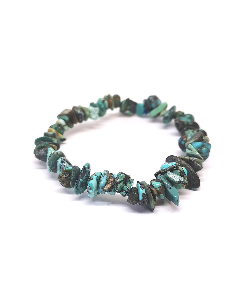 Turquoise Du Tibet - Bracelet Baroque (Chips)