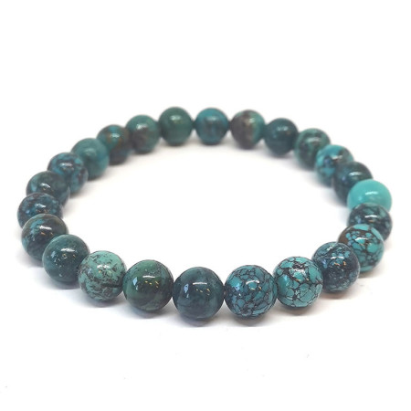 Turquoise du Tibet - Bracelet Boules